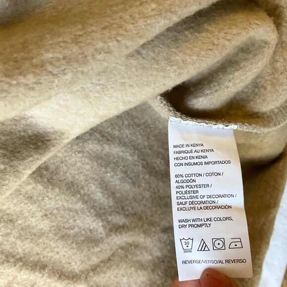 G.H. Bass & Co. men Long Sleeve Half Zip Turtleneck Sweatshirt size XL, Beige - Picture 7 of 9